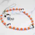 Japan Peanuts Mobile Hand Strap - Snoopy : Joe Cool Orange Blue - 2
