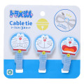 Japan Doraemon Cable Tie Set - Doraemon : Funny Face Blue - 1