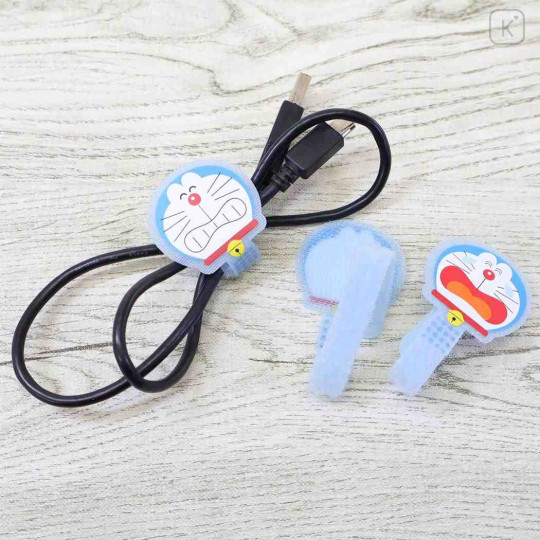 Japan Doraemon Cable Tie Set - Doraemon : Funny Face Blue - 2