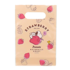 Japan Peanuts Wrapping Bag Set - Snoopy & Woodstock : Strawberry Naturally Sweet Orange