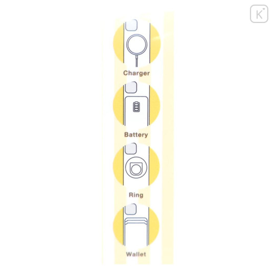 Japan Disney MagSafe Metal Sticker - Stitch : Happy - 2