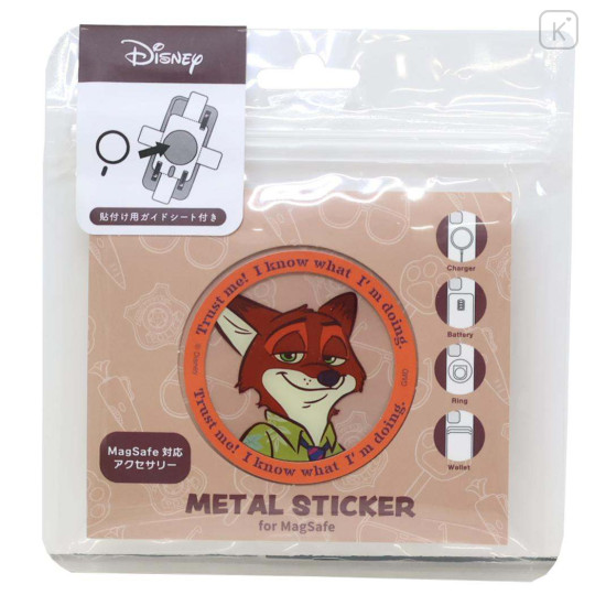 Japan Disney MagSafe Metal Sticker - Zootopia : Nick Wilde - 1