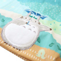 Japan Ghibli Drawstring Pouch & Lunch Bag - My Neighbor Totoro : Rainning Blue Green - 2
