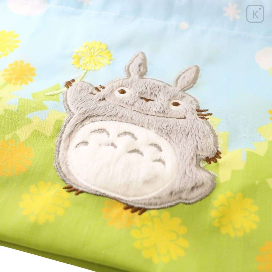 Japan Ghibli Drawstring Pouch & Lunch Bag - My Neighbor Totoro : Dandelion Flower Blue Sky - 2
