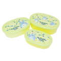 Japan Ghibli Nesting Food Storage Container Set - My Neighbor Totoro : Dandelion Flower Yellow Green - 1