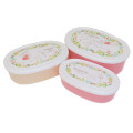 Japan Ghibli Nesting Food Storage Container Set - My Neighbor Totoro : Flower Pink - 1