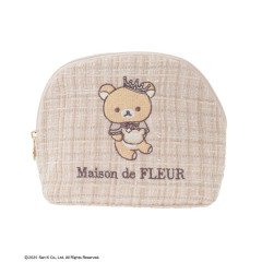 Japan San-X Maison de FLEUR Round Pouch - Rilakkuma : 6th Collaboration