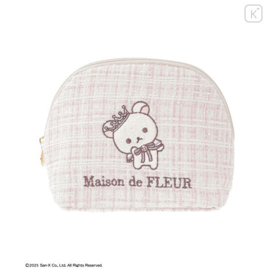 Japan San-X Maison de FLEUR Round Pouch - Korilakkuma : 6th Collaboration - 1