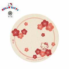 Japan Sanrio Tachikichi Water-absorbing Coaster - Hello Kitty : Plum Blossom