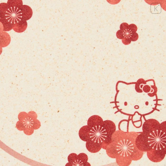 Japan Sanrio Tachikichi Water-absorbing Coaster - Hello Kitty : Plum Blossom - 4