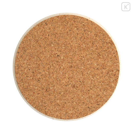 Japan Sanrio Tachikichi Water-absorbing Coaster - Hello Kitty : Plum Blossom Silhouette - 2