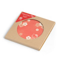 Japan Sanrio Tachikichi Water-absorbing Coaster - Hello Kitty : Plum Blossom Silhouette - 3