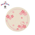 Japan Sanrio Tachikichi Water-absorbing Coaster - Hello Kitty : Cherry Blossom - 1