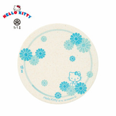 Japan Sanrio Tachikichi Water-absorbing Coaster - Hello Kitty : Chrysanthemum