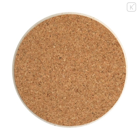 Japan Sanrio Tachikichi Water-absorbing Coaster - Hello Kitty : Chrysanthemum Silhouette - 2