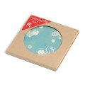 Japan Sanrio Tachikichi Water-absorbing Coaster - Hello Kitty : Chrysanthemum Silhouette - 3