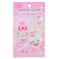 Japan Heisei Retro Acrylic Hair Clip Set - Magical Berry Rabbit Pink - 1