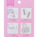 Japan Heisei Retro Acrylic Hair Clip Set - Magical Berry Rabbit Hamster - 3
