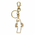 Japan Moomin Metal Keychain - Hattifatteners : Curious Gold - 1