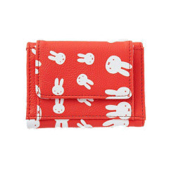 Japan Miffy Trifold Wallet - Miffy : Face Red White