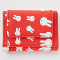 Japan Miffy Trifold Wallet - Miffy : Face Red White - 2