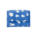 Japan Miffy Trifold Wallet - Miffy : Face Blue White - 1