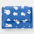 Japan Miffy Trifold Wallet - Miffy : Face Blue White - 2