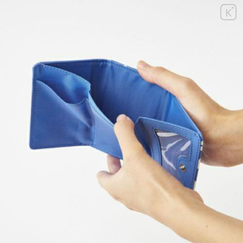 Japan Miffy Trifold Wallet - Miffy : Face Blue White - 4