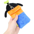 Japan Disney Photo Holder Card Case Keychain - Goofy : Fluffy Face - 2