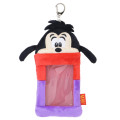 Japan Disney Photo Holder Card Case Keychain - Goofy : Son Max Fluffy Face - 1