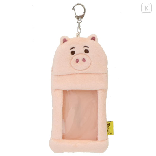 Japan Disney Photo Holder Card Case Keychain - Toy Story Little Hamm : Fluffy Face - 1