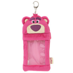 Japan Disney Photo Holder Card Case Keychain - Toy Story Little Lotso : Fluffy Face