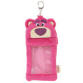 Japan Disney Photo Holder Card Case Keychain - Toy Story Little Lotso : Fluffy Face - 1