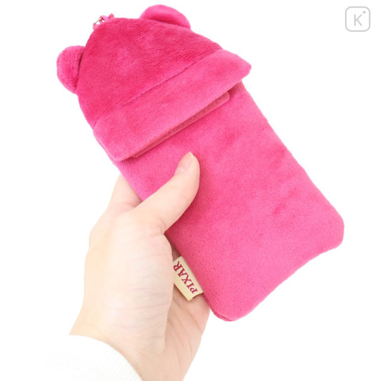 Japan Disney Photo Holder Card Case Keychain - Toy Story Little Lotso : Fluffy Face - 2