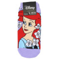 Japan Disney Socks - Ariel : Flower Purple - 1