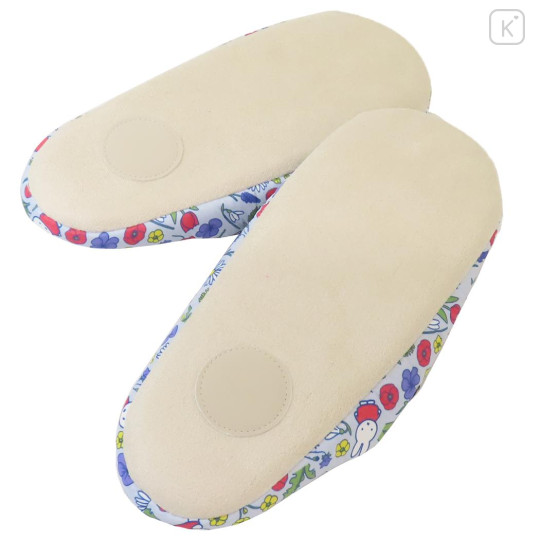 Japan Miffy Room Slippers - Miffy : Fragrance Purple Blue Flower - 3