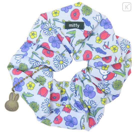 Japan Miffy Hair Scrunchie - Miffy : Fragrance Purple Blue Flower - 1