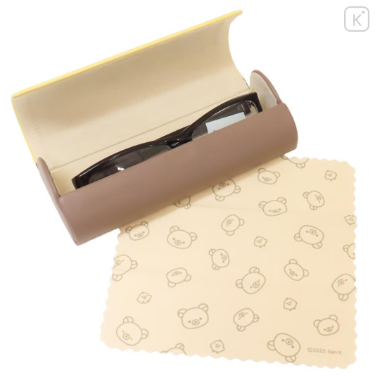 Japan San-X Glasses Case - Kiiroitori : Face Flocked - 2