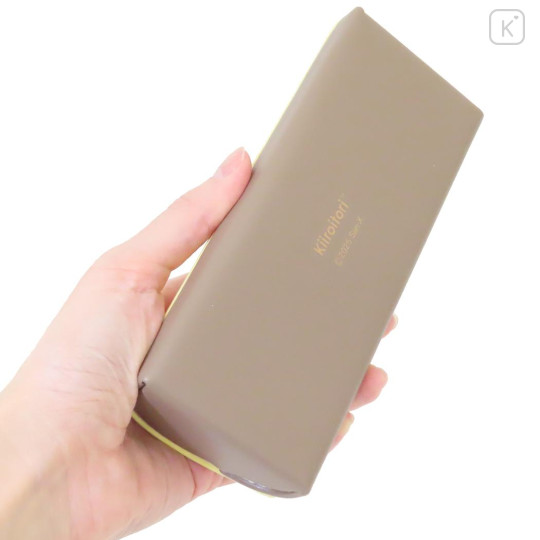 Japan San-X Glasses Case - Kiiroitori : Face Flocked - 3