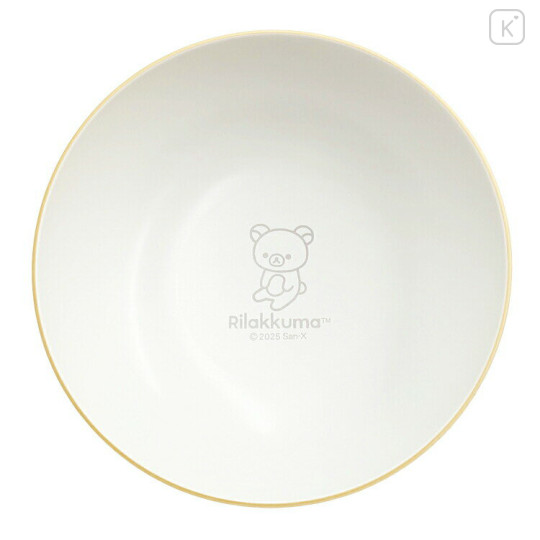 Japan San-X Melamine Plate 16cm - Rilakkuma : Beige White - 1