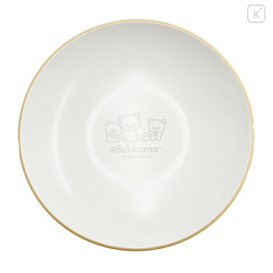 Japan San-X Melamine Plate 22.5cm - Rilakkuma : Beige White - 1