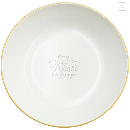 Japan San-X Melamine Plate 24cm - Rilakkuma : Beige White - 1