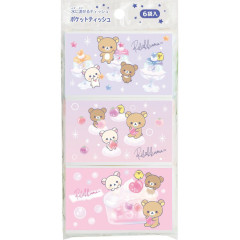 Japan San-X Pocket Tissues Set - Rilakkuma : Happy School A
