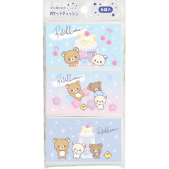 Japan San-X Pocket Tissues Set - Rilakkuma : Happy School B