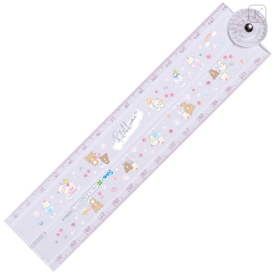 Japan San-X Folding Ruler 30cm - Rilakkuma : Happy School - 2