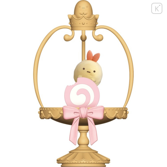 Japan San-X Petit Collection Scene Mascot - Sumikko Gurashi : Cake Stand Ebifurai no Shippo - 1