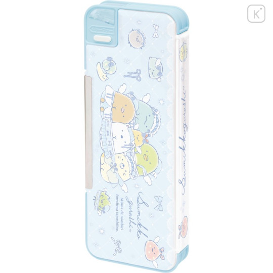 Japan San-X Soft Pencil Case - Sumikko Gurashi : Go Go School Blue - 1
