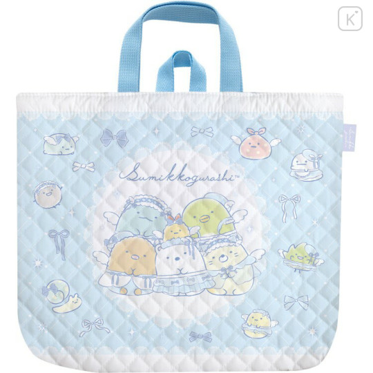 Japan San-X Quilted Lesson Bag - Sumikko Gurashi : Go Go School - 1