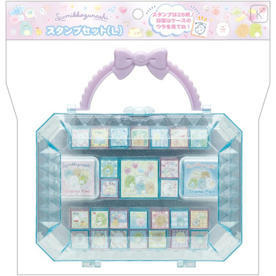 Japan San-X Stamp Chops Set (L) - Sumikko Gurashi : Blue - 1