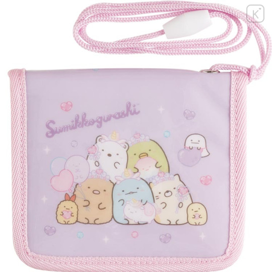 Japan San-X Kids Wallet - Sumikko Gurashi : Pink - 1